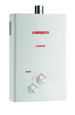 CALENTADOR LINEA LORENZETTI LZ800EF GAS 8LTS/MIN BAJA PRESION